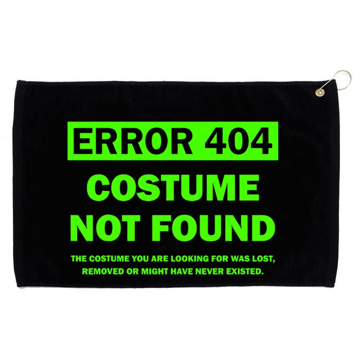 Error 404 Costume Not Found Halloween Matching Grommeted Golf Towel