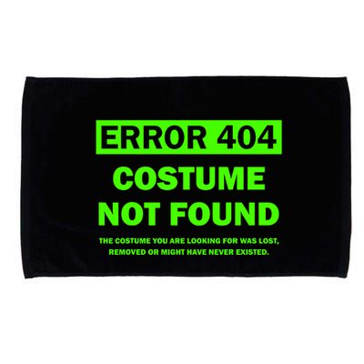Error 404 Costume Not Found Halloween Matching Microfiber Hand Towel