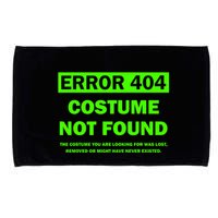 Error 404 Costume Not Found Halloween Matching Microfiber Hand Towel
