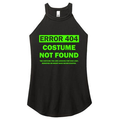 Error 404 Costume Not Found Halloween Matching Women's Perfect Tri Rocker Tank