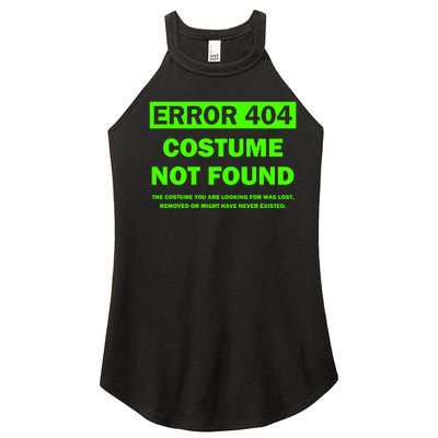 Error 404 Costume Not Found Halloween Matching Women's Perfect Tri Rocker Tank