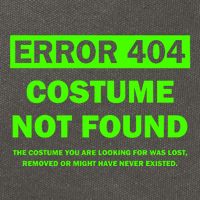 Error 404 Costume Not Found Halloween Matching Cotton Canvas Backpack