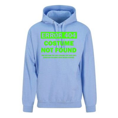 Error 404 Costume Not Found Halloween Matching Unisex Surf Hoodie