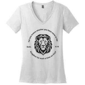 Esther 414 For Such A Time As This Women's V-Neck T-Shirt