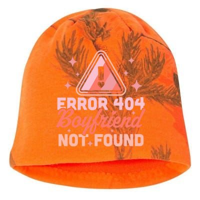 Error 404 Friend Not Found Gift Funny Anti Valentines Day Gift Kati - Camo Knit Beanie