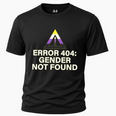 Error 404 Gender Not Found Agender Non Binary Pride Cute Gift Cooling Performance Crew T-Shirt