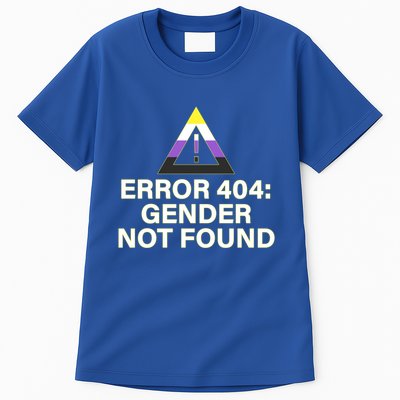 Error 404 Gender Not Found Agender Non Binary Pride Cute Gift Tall T-Shirt