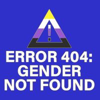Error 404 Gender Not Found Agender Non Binary Pride Cute Gift Button