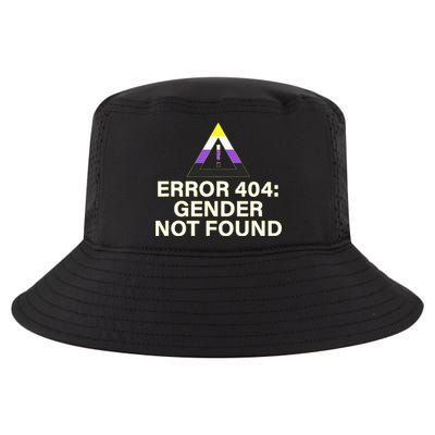 Error 404 Gender Not Found Agender Non Binary Pride Cool Comfort Performance Bucket Hat