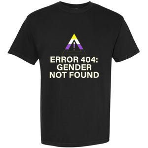 Error 404 Gender Not Found Agender Non Binary Pride Garment-Dyed Heavyweight T-Shirt