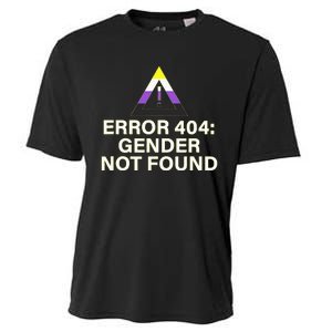 Error 404 Gender Not Found Agender Non Binary Pride Cooling Performance Crew T-Shirt