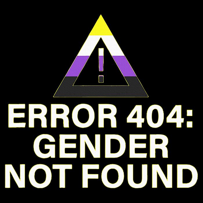 Error 404 Gender Not Found Agender Non Binary Pride Daily Commute Backpack
