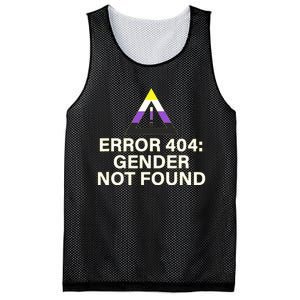 Error 404 Gender Not Found Agender Non Binary Pride Mesh Reversible Basketball Jersey Tank