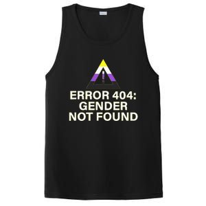 Error 404 Gender Not Found Agender Non Binary Pride PosiCharge Competitor Tank