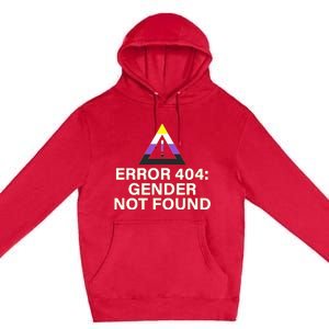 Error 404 Gender Not Found Agender Non Binary Pride Premium Pullover Hoodie