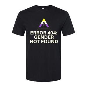 Error 404 Gender Not Found Agender Non Binary Pride Softstyle CVC T-Shirt