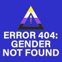Error 404 Gender Not Found Agender Non Binary Pride Tank Top