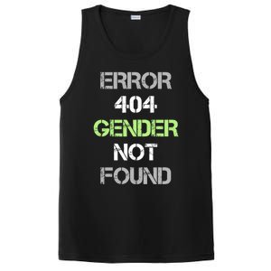 Error 404 Gender Not Found Great Gift Funny Agender Pride Flag Meaningful Gift PosiCharge Competitor Tank