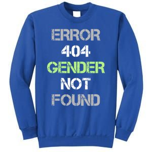 Error 404 Gender Not Found Great Gift Funny Agender Pride Flag Meaningful Gift Sweatshirt