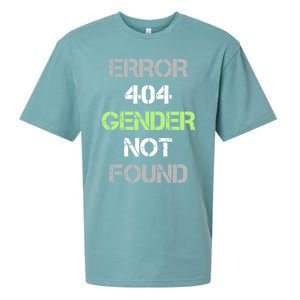 Error 404 Gender Not Found Great Gift Funny Agender Pride Flag Meaningful Gift Sueded Cloud Jersey T-Shirt