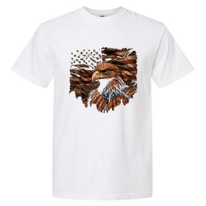 Eagle 4th Of July Usa Flag Patriotic American Garment-Dyed Heavyweight T-Shirt