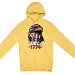 Eagle 4th Of July Usa American Flag American Patriotic Eagle Gift Premium Pullover Hoodie