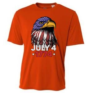 Eagle 4th Of July Usa American Flag American Patriotic Eagle Gift Cooling Performance Crew T-Shirt