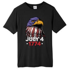 Eagle 4th Of July Usa American Flag American Patriotic Eagle Gift Tall Fusion ChromaSoft Performance T-Shirt