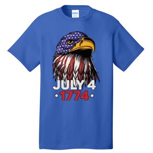 Eagle 4th Of July Usa American Flag American Patriotic Eagle Gift Tall T-Shirt