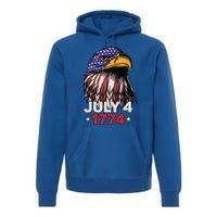 Eagle 4th Of July Usa American Flag American Patriotic Eagle Gift Premium Hoodie