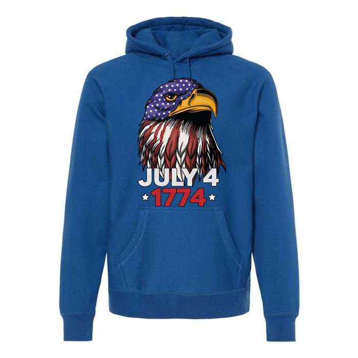 Eagle 4th Of July Usa American Flag American Patriotic Eagle Gift Premium Hoodie