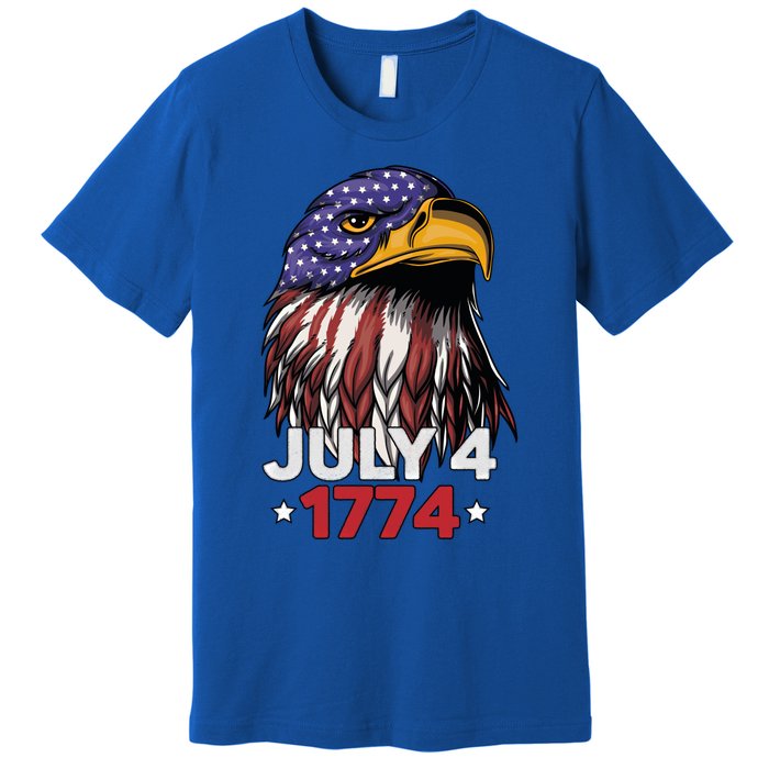 Eagle 4th Of July Usa American Flag American Patriotic Eagle Gift Premium T-Shirt