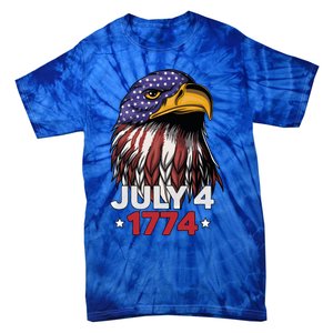 Eagle 4th Of July Usa American Flag American Patriotic Eagle Gift Tie-Dye T-Shirt