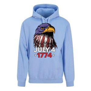 Eagle 4th Of July Usa American Flag American Patriotic Eagle Gift Unisex Surf Hoodie