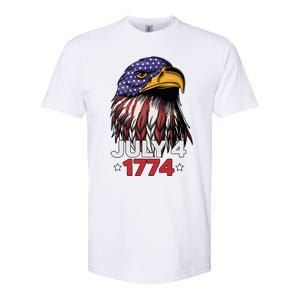 Eagle 4th Of July Usa American Flag American Patriotic Eagle Gift Softstyle CVC T-Shirt