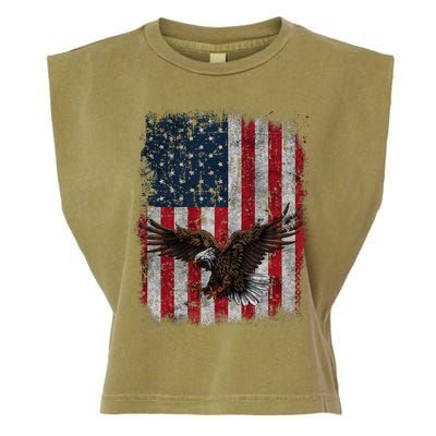 Eagle 4th Of July USA Flag American Patriotic Men Women Garment-Dyed Women's Muscle Tee