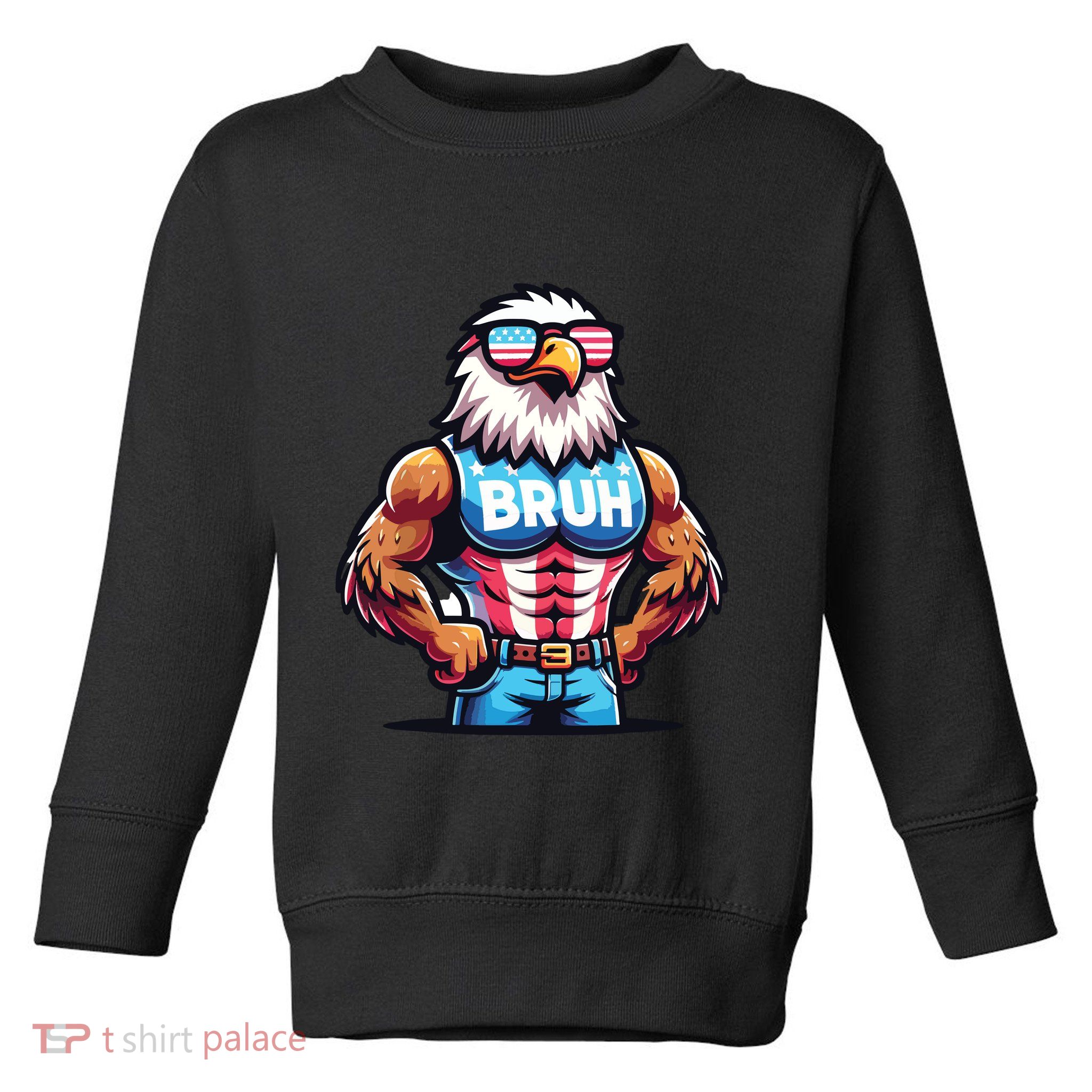Eagle 4 Of July Toddler Sweatshirt