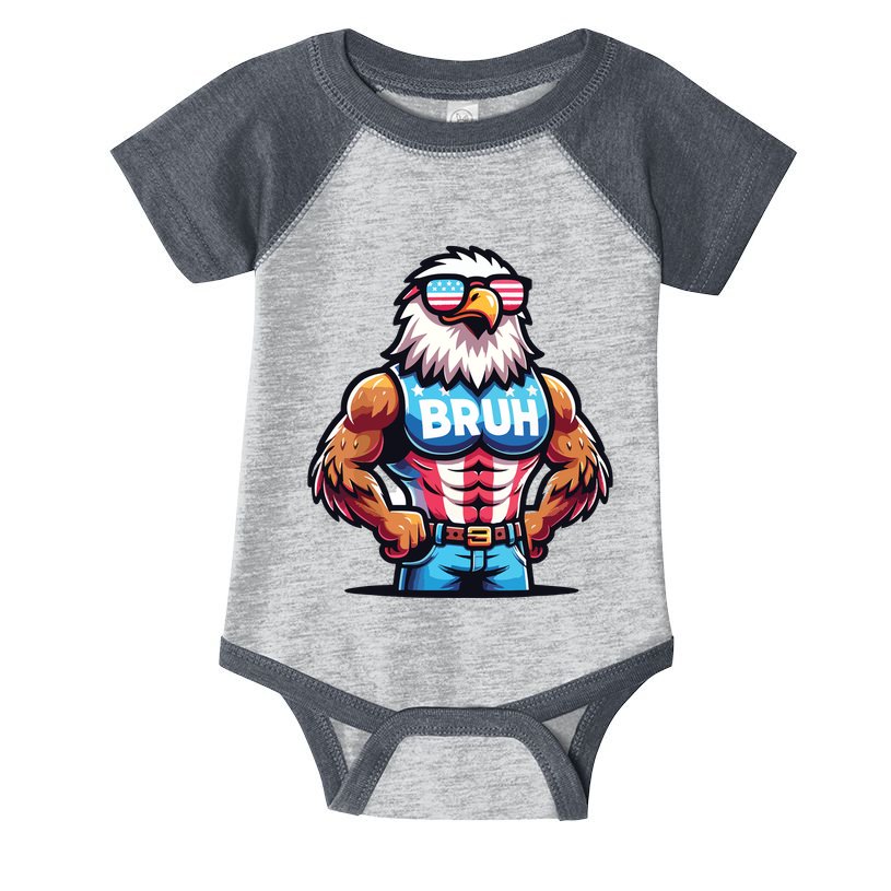 Eagle 4 Of July Infant Baby Jersey Bodysuit