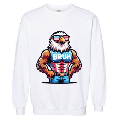Eagle 4 Of July Garment-Dyed Sweatshirt