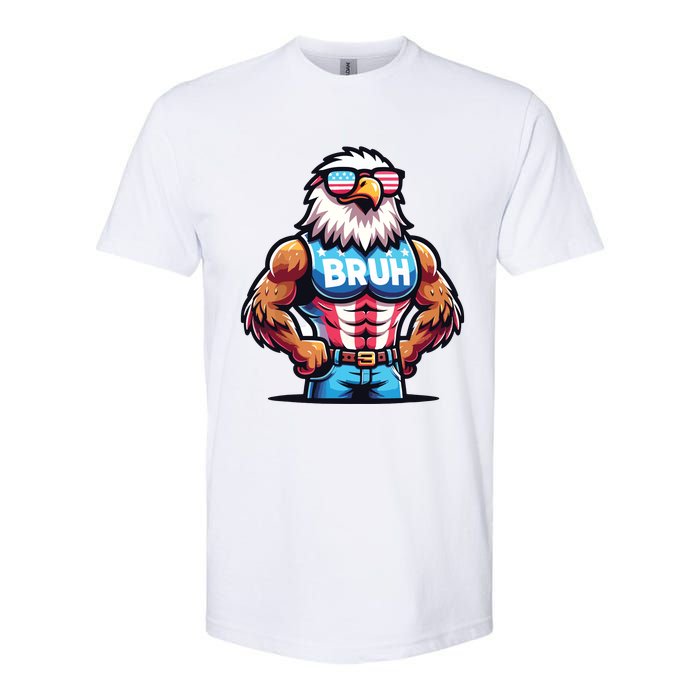 Eagle 4 Of July Softstyle CVC T-Shirt