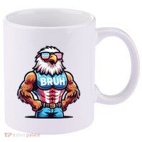 Eagle 4 Of July 11oz C Handle Ceramic Mug
