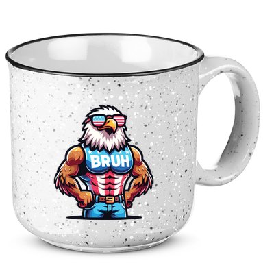 Eagle 4 Of July 15oz Campfire Ceramic Mug