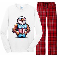 Eagle 4 Of July Long Sleeve Pajama Set