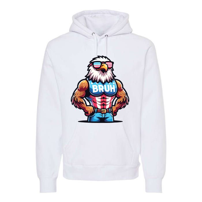 Eagle 4 Of July Premium Hoodie