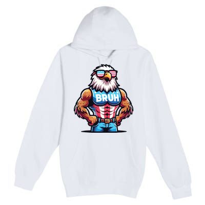 Eagle 4 Of July Premium Pullover Hoodie