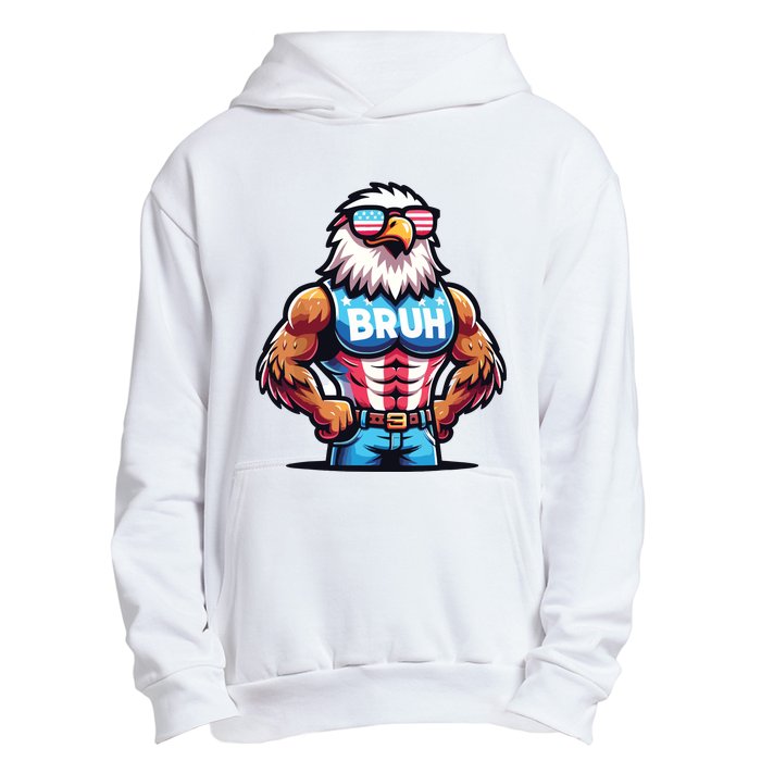 Eagle 4 Of July Urban Pullover Hoodie