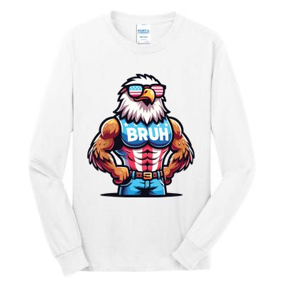 Eagle 4 Of July Tall Long Sleeve T-Shirt