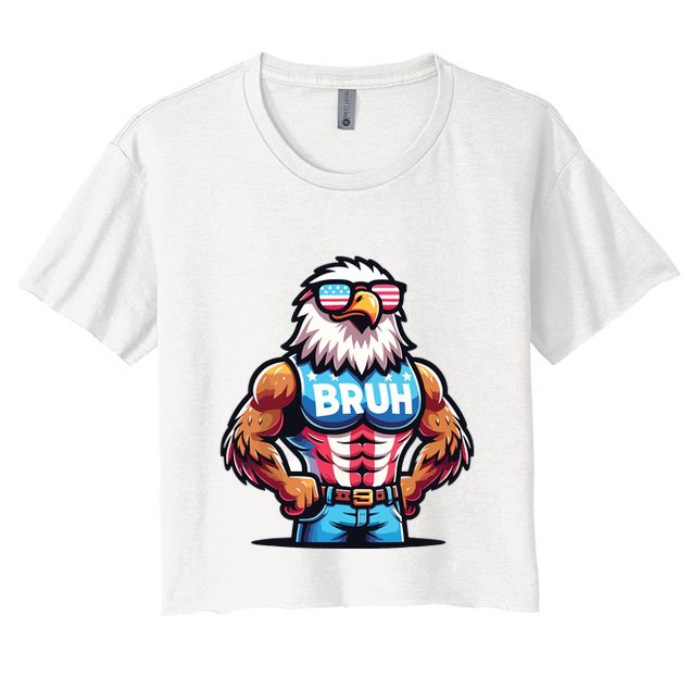 Eagle 4 Of July Crop Top