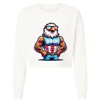 Eagle 4 Of July Cropped Pullover Crew