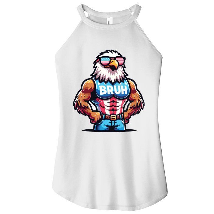 Eagle 4 Of July Women's Perfect Tri Rocker Tank